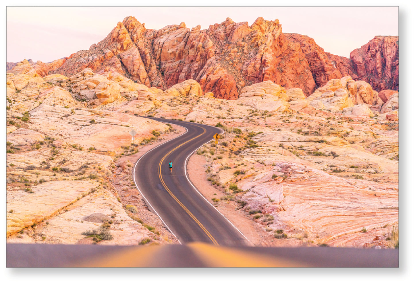 Blacktop through Nevada's colorful Valley of Fire - Photo- Derrick Lytle