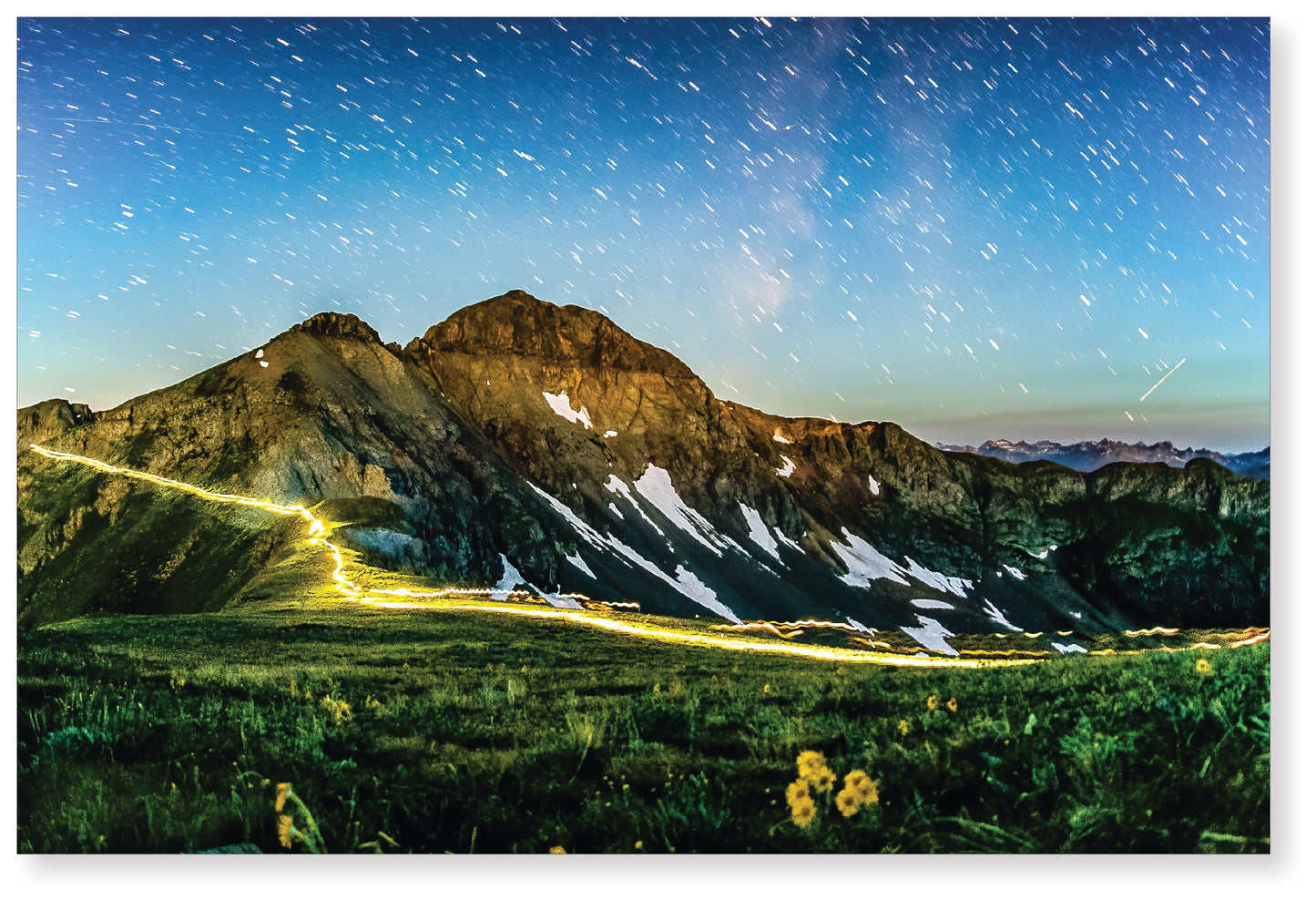 Dark climb from Cunningham - The final climb of the Hardrock 100 - Photo: Derrick Lytle